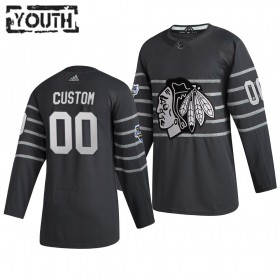 Chicago Blackhawks Trikot Custom Grau 2020 NHL All-Star Adidas Authentic - Kinder